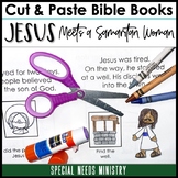 Cut & Paste Bible Books Jesus Meets A Samaritan Woman at The Well