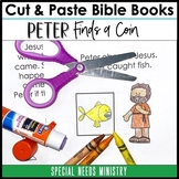 Cut & Paste Bible Books Peter Finds A Coin in A Fish