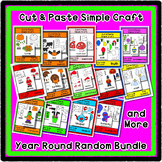 Cut & Paste Craft Bundle - Super Easy perfect for Pre-K an
