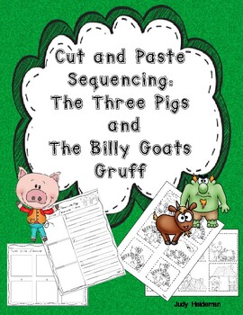 Preview of Cut & Paste Sequencing: The Three Little Pigs and The Billy Goats Gruff