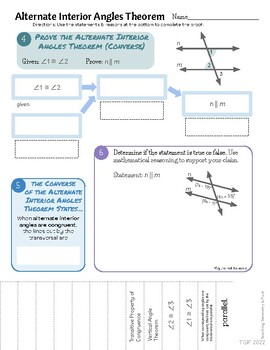 Proof: Alternate Interior Angles Converse 