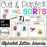 Cut & Paste Sorts - Alphabet Letter Beginning and Ending Sounds