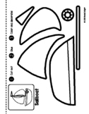 Sailboat Cut and Paste Fine Motor Activity: Fun Scissor Sk