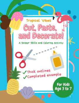 Strengthen Scissor Skills with Fun Summer Cutting Cards (Printable)