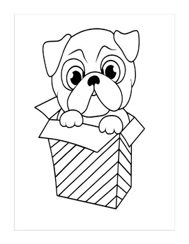 Preview of Cut Puppy Coloring Pages - D is for Dog - Beautiful Dogs Coloring Pages