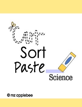 Preview of Cut, Sort, Paste: Science