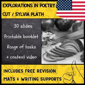Preview of Cut, Sylvia Plath (30 page lesson + booklet)