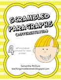 Scrambled Paragraphs (Differentiated): Daily Activities