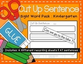 Cut Up Sentence: Sight Word Pack Kindergarten