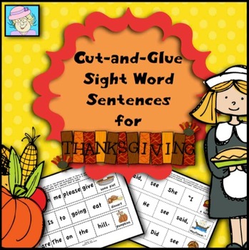 Preview of Thanksgiving Activities for Kindergarten First Grade