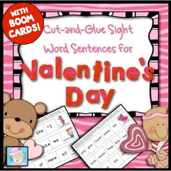 Preview of Valentine's Day Activities 1st Grade Kindergarten, Boom Cards & Easel Self-Check