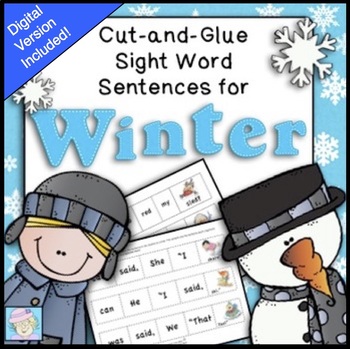 Preview of Sight Words Worksheets Kindergarten First Grade with Boom™ Cards