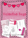 Cut and Glue Valentine's Bags for Treats and Candy