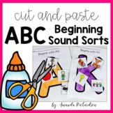 Beginning Sounds Cut and Paste Activities