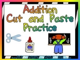 Cut and Paste Addition Practice- Sums Through 20- First Grade