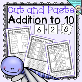 Cut and Paste - Addition to 10 Worksheets / Printables / M
