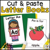 Alphabet Cut and Paste Books -Sounds, Vocabulary, Letters 