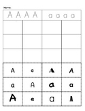 Cut and Paste Alphabet Practice