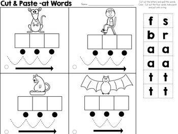 Cut and Paste CVC Phonics Cards (includes Blending Cues) by What I Have ...