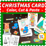 Cut and Paste Christmas Card Craft to Make for Parents: Fu