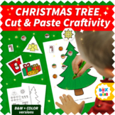 Cut and Paste Christmas Tree Craft Activity: Easy Christma