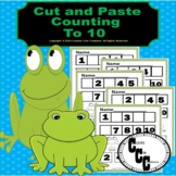 Cut and Paste Counting to 10 Frog Theme
