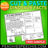 Cut and Paste Dino Facts Triceratops Story