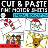 Cut and Paste Fine Motor Puzzles | December | Special Education