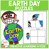 Cut and Paste Fine Motor Puzzles: Earth Day 2