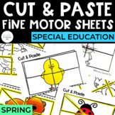 Cut and Paste Fine Motor Puzzles | Spring | Special Education