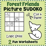 FOREST ANIMAL THEMED Sudoku Puzzle Worksheet Activity