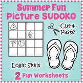 SUMMER THEMED Sudoku Puzzle Worksheet Activities