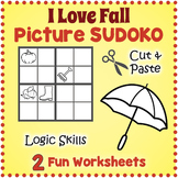 FALL THEMED Sudoku Puzzle Worksheet Activities