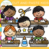 Classroom Kids Cut and Paste Art Center Clip Art