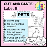 Cut and Paste: Label It! ~PETS~