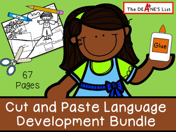 Preview of ABLLS-R ALIGNED ACTIVITIES Cut and Paste Language Development BUNDLE
