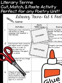 Literary Terms Cut & Paste Activity (Perfect for any Poetr