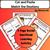 Cut and Paste: Match the Emotions Social Emotional Fine Mo