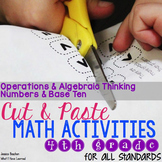 Fourth Grade Test Prep Cut and Paste Math Activities OA & 