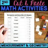 Cut and Paste Math Activities for Second Grade Measurement