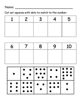 Cut And Paste Number Match By Natalie Smith 