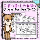 Cut and Paste Ordering Numbers 10 - 20 (Teen Numbers) Prin