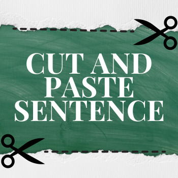 Preview of Cut and Paste Sentence| Sentence Scramble Cut and Paste Worksheets