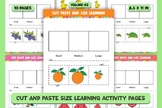 Cut and Paste Size Learning Worksheet