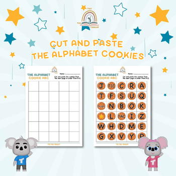 Preview of Cut and Paste The Alphabet Cookies
