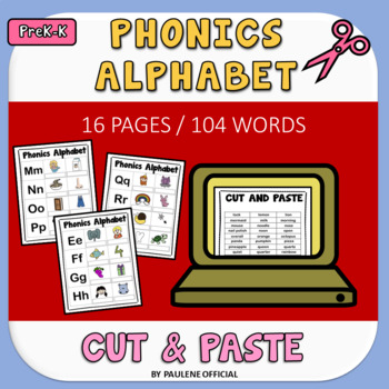 Preview of Cut and Paste Worksheet, Alphabet Letter Practice, Alphabet Letter Activity FREE