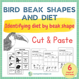 Bird Beak Shapes and Diet: Cut & Paste Worksheets, Beak Sh