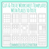 Cut and Paste Worksheet Templates - Spots to Paste Clip Ar