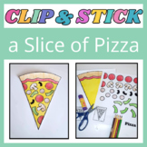 Cut and Paste a Slice of Pizza Craft Fine Motor Activity S