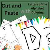 Cut and Paste with Letters of the Alphabet Coloring